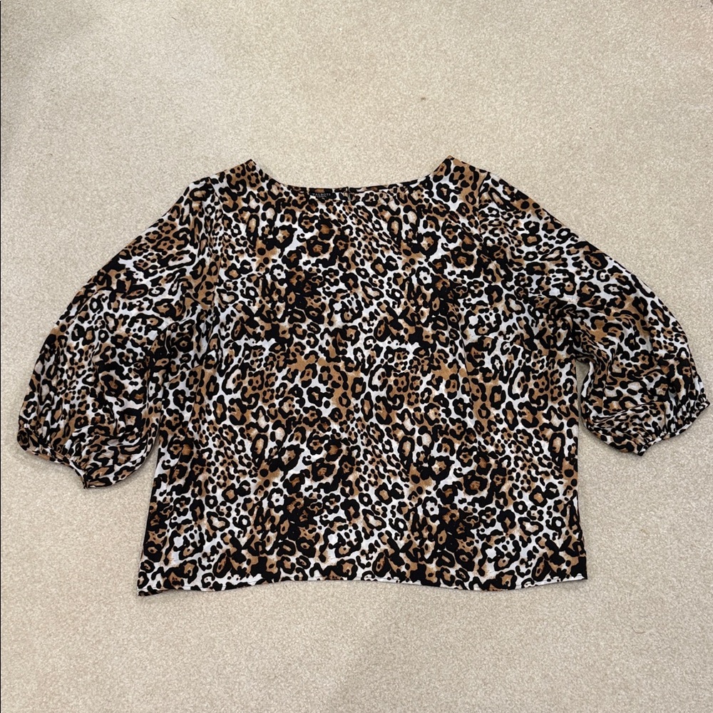 Leopard Print Women's Top - 3XPetite